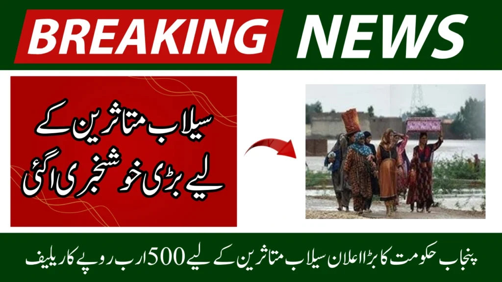 Punjab Finalizes Rs500 Billion Flood Relief Package